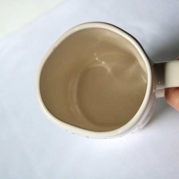 RAE DUNN Hello Spring Cream & Green Coffee Tea Mug Ceramic Collectible - Picture 4 of 4